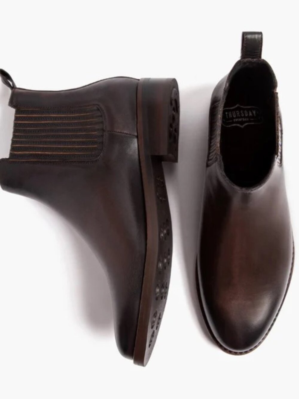 Thursday Boot Co. Dreamer Chelsea Boot – Dark Brown Leather | Size 6.5